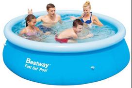 bestway 366 - Bestway Fast Set 57273 antžeminis baseinas Pripučiamas baseinas Apskritas 5377 L Mėlyna - 2 nuotrauka
