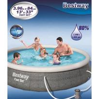 pripuciama vonia - Bestway Fast Set 396x84 cm, su filtru - 2 nuotrauka