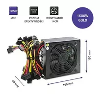mineris - Qoltec BITCOIN MINER 1600 W - 5 nuotrauka