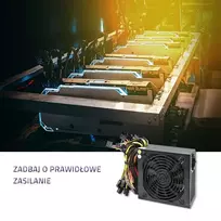 mineris - Qoltec BITCOIN MINER 1600 W - 6 nuotrauka