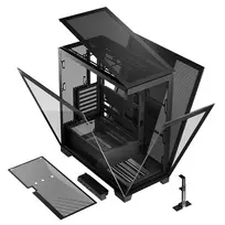 computer case - Kompiuterio Korpusas - MODECOM Volcano SPACE MIDI USB 3.0 Type-C Juodas - 2 nuotrauka