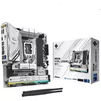 motherboard - ASRock B860M Steel Legend WiFi White (Balta) - 2 nuotrauka