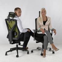 offici kede - Home4you Office Chair Mike Black/Green - 3 nuotrauka