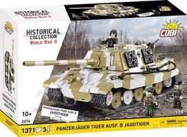 konstruktorius cobi - Konstruktorius Cobi Panzerjäger Tiger Ausf. B Jagdtiger, 1371 vnt. - 1 nuotrauka