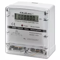elektros skaitiklis pigu lt - Qoltec 50888 Vienfazis elektroninis skaitiklis, 230V, LCD - 9 nuotrauka