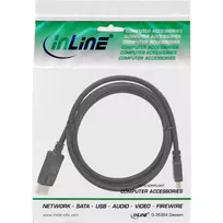uosto - Kabelis InLine DisplayPort - HDMI 0.5m juoda (17186) - 2 nuotrauka
