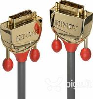 dvi d laidas - Lindy DVI-D Single Link SLD Kabelis Gold Line 15m - 1 nuotrauka