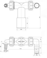 sifonas skalbimo - Sifonas skalbimo mašinai/džiovyklei Tycner P156Z - 2 nuotrauka