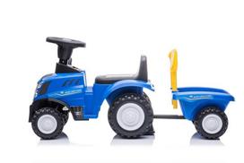 traktoriai zaisliniai - Vaikiškas paspirtukas Baby Care New Holland 658T, mėlynas - 2 nuotrauka