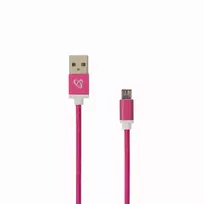 usb micro 0.5m - Sbox USB->Micro USB M/M 1.5m USB-10315P pitaya pink - 3 nuotrauka