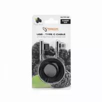 adapteriai type c - Sbox USB->Type C 90 M/M 1.5m USB-C-90-B black - 2 nuotrauka