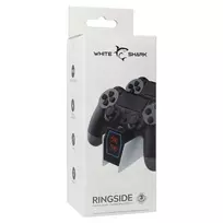 kompiuteris zaidimui - White Shark PS4-0417 Ringside Dvigubas Įkrovimo Dokas (Baltas/White) - 2 nuotrauka
