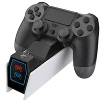 kompiuteris zaidimui - White Shark PS4-0417 Ringside Dvigubas Įkrovimo Dokas (Baltas/White) - 3 nuotrauka