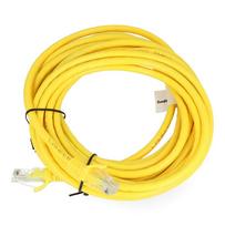 rj 45 cat6 - Lanberg Patch Cable UTP CAT6 5m Yellow - 2 nuotrauka