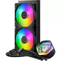 ausintuvai cooler master - Cooler Master MasterLiquid 240 Atmos ARGB Juodas (Black) Procesoriaus Vandens Aušintuvas - 7 nuotrauka