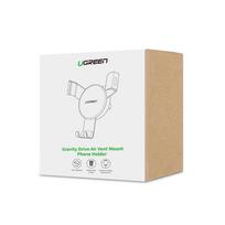 vent mount - Ugreen 40907 LP130 Gravity phone holder Silver - 2 nuotrauka