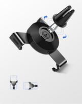 vent mount - Ugreen 40907 LP130 Gravity phone holder Silver - 4 nuotrauka