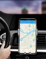 vent mount - Ugreen 40907 LP130 Gravity phone holder Silver - 5 nuotrauka