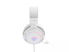 usb ausine - Genesis Neon 764 RGB Balta (White) - 6 nuotrauka