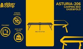 gultai senukai - Abbey Ease & Fold Deluxe, 206 cm x 75 cm x 47 cm - 2 nuotrauka