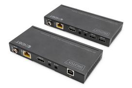 hdmi 4k 60hz - Digitus DS-55526 4K HDBaseT HDMI KVM Extender Set, 150 m, Juodas (Black) - 3 nuotrauka