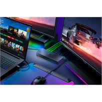 rgb laidas - Razer Thunderbolt 5 Dock Mercury White (Balta) - 2 nuotrauka