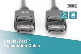 displayport kabelis 1.2 - Assmann DisplayPort Cable 2m AK-340103-020-S - 2 nuotrauka
