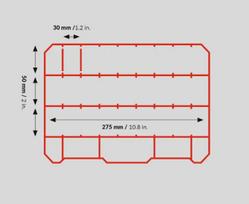 lagaminelis - Qbrick QR Compact L Smulkmenų lagaminėlis Skaidrus/Juodas (Transparent/Black) - 2 nuotrauka