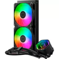 ausintuvai cooler master - Cooler Master MasterLiquid 240 Core II ARGB Juodas (Black) - 4 nuotrauka