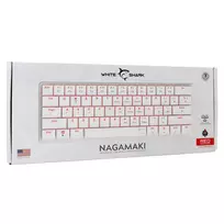 balta klaviatura - White Shark GK-006211 Nagamaki Baltas (White) Mechaninė Klaviatūra Raudona (Red) - 2 nuotrauka