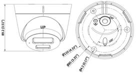 kamera ip67 - Hikvision DS-2CD1343G2-LIU (2.8mm) IP kamera 4MP Balta (White) - 3 nuotrauka