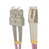 sc upc sc upc - Qoltec Fiber Optic Cable Multimode LC/UPC to SC/UPC 50/125 OM4 10m - 2 nuotrauka