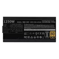maitinimo blokas 80 plus gold - Cooler Master MWE Gold 1250 V2 1250W ATX 3.1 Juodas (Black) - 4 nuotrauka