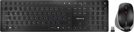 qwertz klaviatura - CHERRY DW 9500 SLIM Belaidė Klaviatūra ir Pelė Rinkinys Juoda (Black) - 2 nuotrauka
