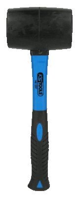 stikl 6mm - Guminis plaktukas, stiklo pluošto rankena , 56mm, 500g, KS Tools - 2 nuotrauka