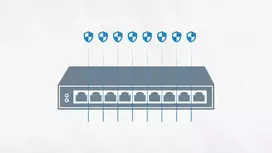 tinklo komutatoriai - Hikvision DS-3E0505HP-E Switch PoE 5x1Gbps Mėlynas (Blue) - 4 nuotrauka