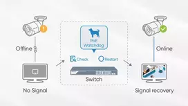 tinklo komutatoriai - Hikvision DS-3E0505HP-E Switch PoE 5x1Gbps Mėlynas (Blue) - 5 nuotrauka