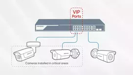 tinklo komutatoriai - Hikvision DS-3E0505HP-E Switch PoE 5x1Gbps Mėlynas (Blue) - 6 nuotrauka
