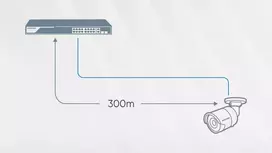 tinklo komutatoriai - Hikvision DS-3E0505HP-E Switch PoE 5x1Gbps Mėlynas (Blue) - 7 nuotrauka
