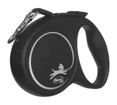 suns pavadeliais - FLEXI ištraukiamas pavadėlis Black Design M su 5 m juosta, juodos spalvos - 9 nuotrauka