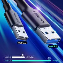usb 3.2 type c - Ugreen USB 3.0 to USB Type C cable 3A 1m Black - 7 nuotrauka