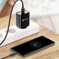 usb 3.2 type c - Ugreen USB 3.0 to USB Type C cable 3A 1m Black - 8 nuotrauka