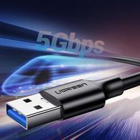 usb 3.2 type c - Ugreen USB 3.0 to USB Type C cable 3A 1m Black - 10 nuotrauka