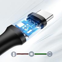 usb 3.2 type c - Ugreen USB 3.0 to USB Type C cable 3A 1m Black - 13 nuotrauka