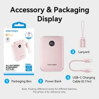 power bank 20000mah 22.5w - Vention FKBP0-C 20000mAh 22.5W rožinė - 4 nuotrauka