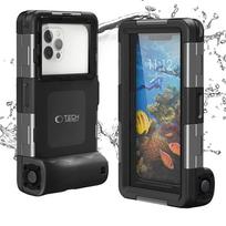 dives - Tech-Protect IPX8 Universalus Nardymo Vandeniui Atsparus Dėklas - Juodas (Black) - 7 nuotrauka