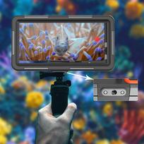 dives - Tech-Protect IPX8 Universal Diving Waterproof Case - Juodas ir Oranžinis (Black and Orange) - 3 nuotrauka