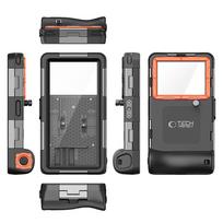 dives - Tech-Protect IPX8 Universal Diving Waterproof Case - Juodas ir Oranžinis (Black and Orange) - 4 nuotrauka