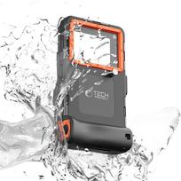 dives - Tech-Protect IPX8 Universal Diving Waterproof Case - Juodas ir Oranžinis (Black and Orange) - 6 nuotrauka
