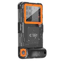 dives - Tech-Protect IPX8 Universal Diving Waterproof Case - Juodas ir Oranžinis (Black and Orange) - 7 nuotrauka